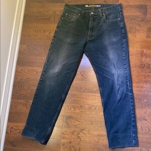 Ikeda Jeans Made in Canada Mens Straight Leg Denim 33x29 Mid Wash Heritage Denim